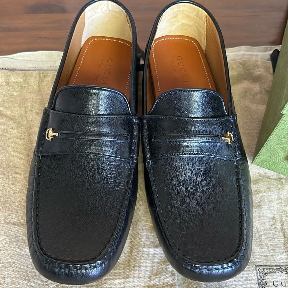 GUCCI Horsebit Moccasin Quentin moccasin driving loafer G11 US 11.5 752621 D3V00 - Picture 3 of 15